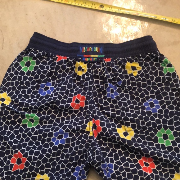 Swim trunks by Vilebrequin + Madhappy. Black with red &yellow flowers.sz M - Picture 5 of 7